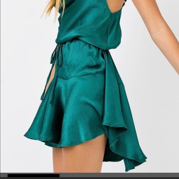 Princess Polly Mini Dress Jade Green - Picture 1 of 3